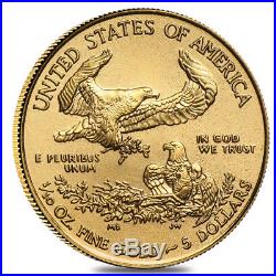 2018 1/10 oz Gold American Eagle $5 Coin BU