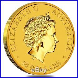 2018 1/2 oz Australian Gold Kangaroo Perth Mint Coin. 9999 Fine BU In Cap