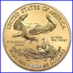 2018 1/2 oz Gold American Eagle $25 Coin Brilliant Uncirculated