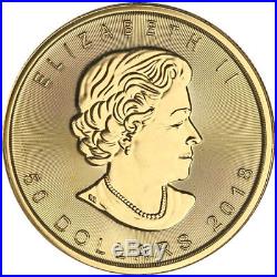 2018 1 oz Canadian Gold Maple Leaf Coin (BU)