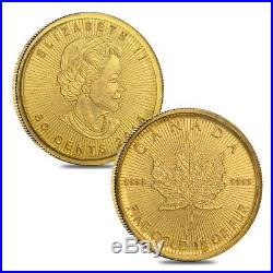 2018 25 x 1 gram Canadian Gold Maples $. 5 Coin. 9999 Fine Maplegram25 In