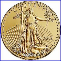 2018 American Gold Eagle 1 oz Coin Direct From Mint Tube