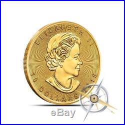 2018 Canada 1/4 Oz $10.9999 Fine Gold Maple Leaf Coin Gem BU in Mint Plastic