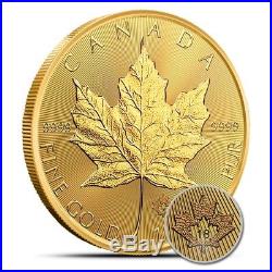 2018 Canada 1 Oz $50.9999 Fine Gold Maple Leaf Coin Gem Uncirculated (BU)