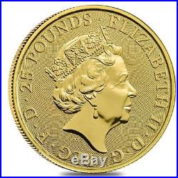 2018 Great Britain 1/4 oz Gold Queen's Beast (Unicorn of Scotland) Coin BU
