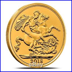 2018 Great Britain (UK) 22 Karat Gold Sovereign Coin Gem Uncirculated BU