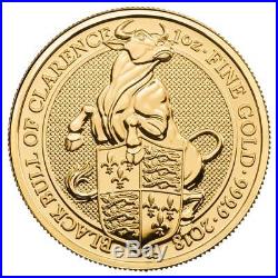 2018 Queens Beast Bull 1 oz Gold Coin Direct from British Royal Mint Tube