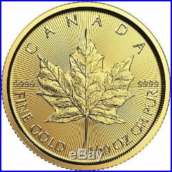 2019 1/10 oz Canadian Gold Maple Leaf Coin BU
