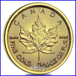 2019 1/20 oz Canadian Gold Maple Leaf $1 Coin. 9999 Fine BU (Sealed)