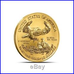 2019 1/4 oz $10 American Gold Eagle Coin Gem BU Fresh From Mint Rolls