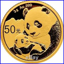 2019 3 Gram Chinese Gold Panda Coin BU