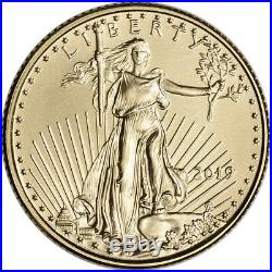 2019 American Gold Eagle 1/10 oz $5 BU coin in U. S. Mint Gift Box
