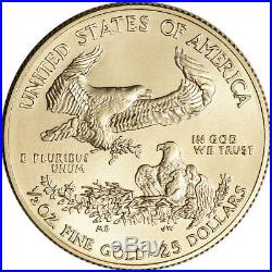 2019 American Gold Eagle 1/2 oz $25 BU coin in U. S. Mint Gift Box