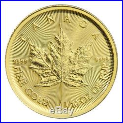 2019 Canada 1/10 oz Gold Maple Leaf $5 Coin Unsealed GEM BU SKU55543