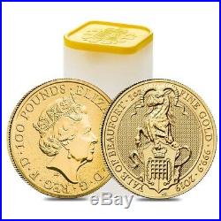 2019 Great Britain 1 oz Gold Queen's Beasts (Yale) Coin. 9999 Fine BU