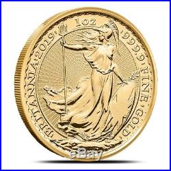 2019 Great Britain (UK) 1 oz £100 Gold Britannia Coin. 9999 Fine Gem BU