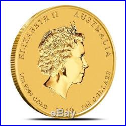 2019-P (Perth) Australia 1 Oz $100 Gold Lunar Year of the Pig Coin BU in Cap