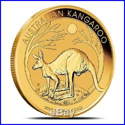 2019-P (Perth) Australia 1 oz. 9999 Fine Gold Kangaroo Coin In Mint Capsule