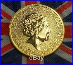 2020 1/4 oz Queen's Beast WHITE LION 9999 Pure Fine Solid Gold Coin Gem BU MS+