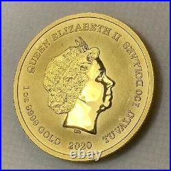 2020 Homer Simpson $100 1oz. 9999 FINE SOLID GOLD BULLION COIN LOW MINTAGE
