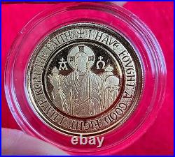 2021 Alpha & Omega Jesus Christian 1 Oz 24k Solid Gold Coin Coa Sold Out Mt