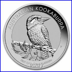 2021 Australia 1/10 oz Platinum Kookaburra BU Coin Solid 14K Gold Necklace NEW