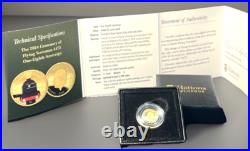 2024? Solid 22ct One Eighth Gold Sovereign Charles III 1/8 Proof Coin 1-g? CoA