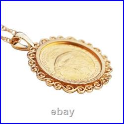 2025 1/10 oz American Gold Eagle BU Unc Coin Solid 14K Gold Necklace Eagle 2025 1/10 oz American Gold Eagle BU Unc Coin Solid 14K Gold Necklace Eagle