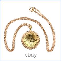 2025 1/10 oz American Gold Eagle BU Uncirculated Coin Solid 14K Gold Necklace 2025 1/10 oz American Gold Eagle BU Uncirculated Coin Solid 14K Gold Necklace