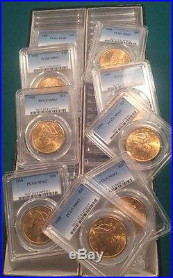 $20 Gold Liberty 1900 Ms 63 PCGS Handpicked, better Date- up to 100- PQ coin