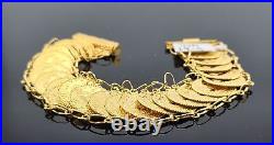 21K Solid Gold Turkish Coin Bracelet B10008