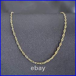 22K Gold Necklace Cable Chain Handmade in Thailand Solid Gold for Kid Women Men