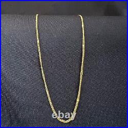 22K Gold Necklace Curb Chain Handmade in Thailand Solid Gold Buyback Guarantee