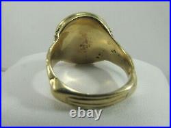 22K Solid Gold Indian head 1911 US Coin Men's Ring Size 11.25 #R678