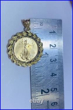 22K Solid Yellow Gold 14K Pendant 1997UsedUnited States OF America6.75GM 22K Solid Yellow Gold 14K Pendant 1997UsedUnited States OF America6.75GM