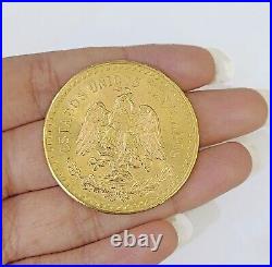 22k Centenario Coin Copy in Solid Yellow Gold 50 Pesos 1947 Mexico/Mexican Coin