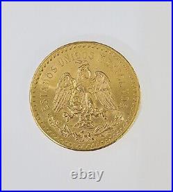 22k Centenario Coin Copy in Solid Yellow Gold 50 Pesos 1947 Mexico/Mexican Coin