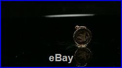 22k Pendant Solid Gold ELEGANT Classic Alexander the Great Coin Pendant p2168