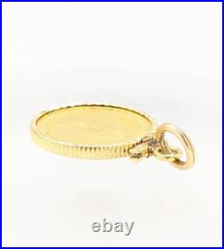 24K 1/10 Solid Yellow Gold 4.1g 14K Coin Ring Bezel Maple Leafe Cana (D52129865) 24K 1/10 Solid Yellow Gold 4.1g 14K Coin Ring Bezel Maple Leafe Cana (D52129865)