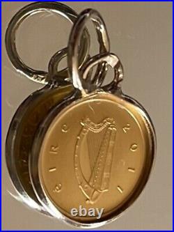 24ct Pure Solid Gold Pendant'Ireland Celtic Cross'. 750.9999 Gold