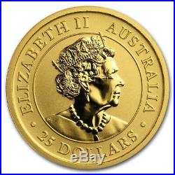 (4) CH/GEM BU 1/4 oz. 2019 $25 Gold Australian Kangaroo Coin 1/4 Ounce. 9999