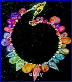 $5000 Natural Umba Sapphire, Alexandrite + Fancy Diamond Bracelet 14k Solid Gold $5000 Natural Umba Sapphire, Alexandrite + Fancy Diamond Bracelet 14k Solid Gold