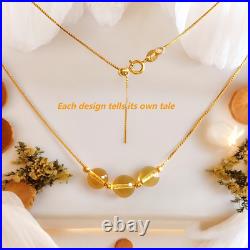 50%OFF / Golden Harmony Necklace, 18K Solid Yellow Gold Promotes Balance