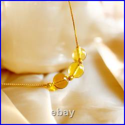 50%OFF / Golden Harmony Necklace, 18K Solid Yellow Gold Promotes Balance