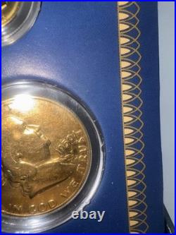 5 1950 A Year To Remember Historic Society Mint Coins 24 Kt. Gold Rare Vintage