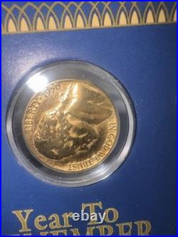 5 1950 A Year To Remember Historic Society Mint Coins 24 Kt. Gold Rare Vintage