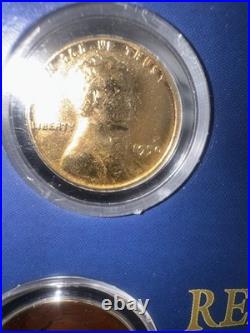 5 1950 A Year To Remember Historic Society Mint Coins 24 Kt. Gold Rare Vintage