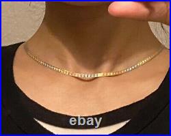 5.7 g Solid Real 18k yellow three color gold italian chain stamped, not scrap