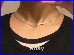 5.7 g Solid Real 18k yellow three color gold italian chain stamped, not scrap