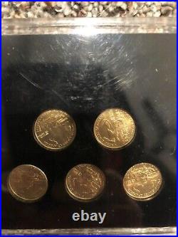 $5 Solid Gold American Eagle 5 Coin Collector's Set U. S. Vault